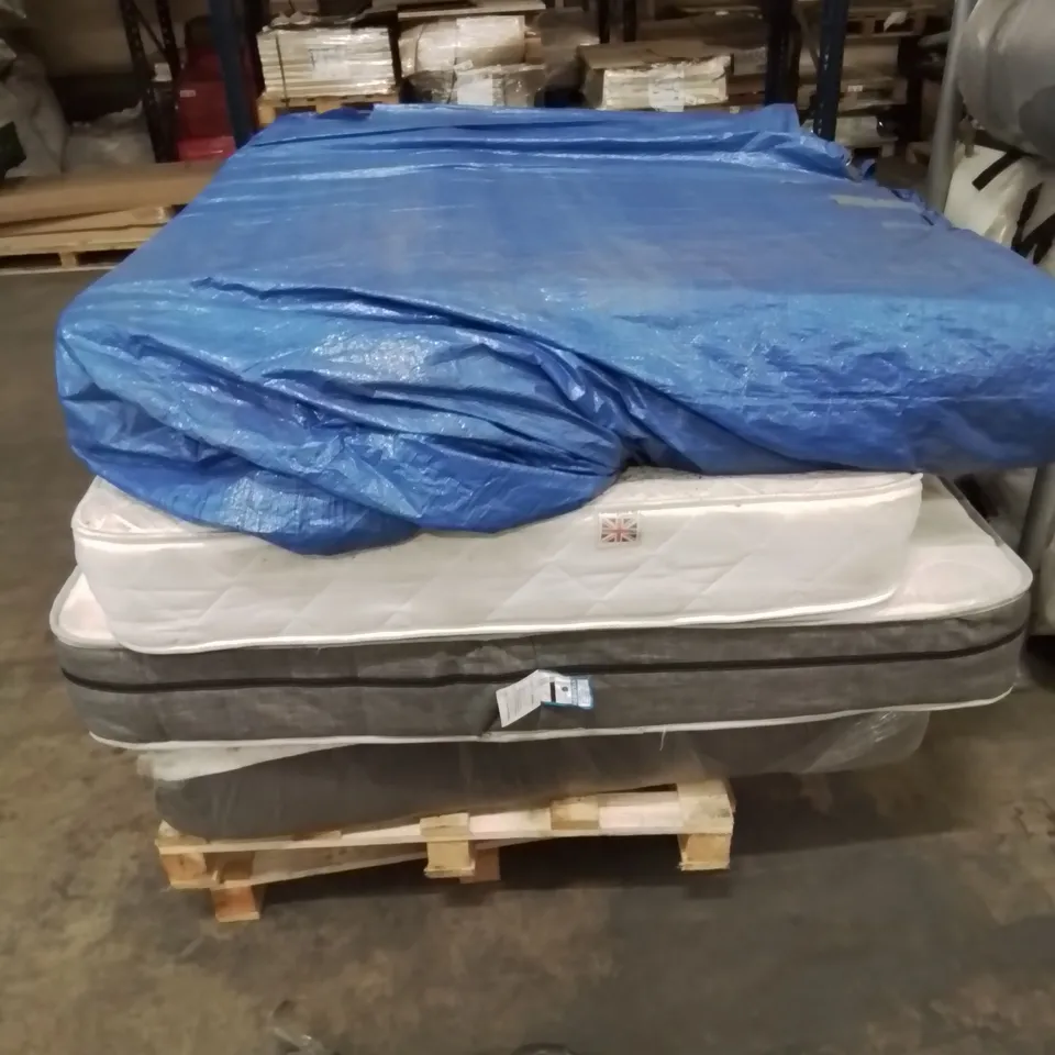 PALLET CONTAINING VARIOUS MATTRESSES IN DIFFERENT SIZES AND QUALITY