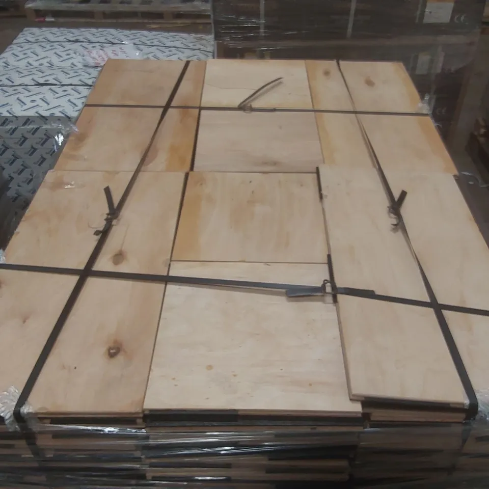 PALLET CONTAINING APPROXIMATELY 48x PACKS OF WOODPECKER ENGINEERED WOOD GOODRICH PLANKS & SQ FLOORING - 0.784M² PP