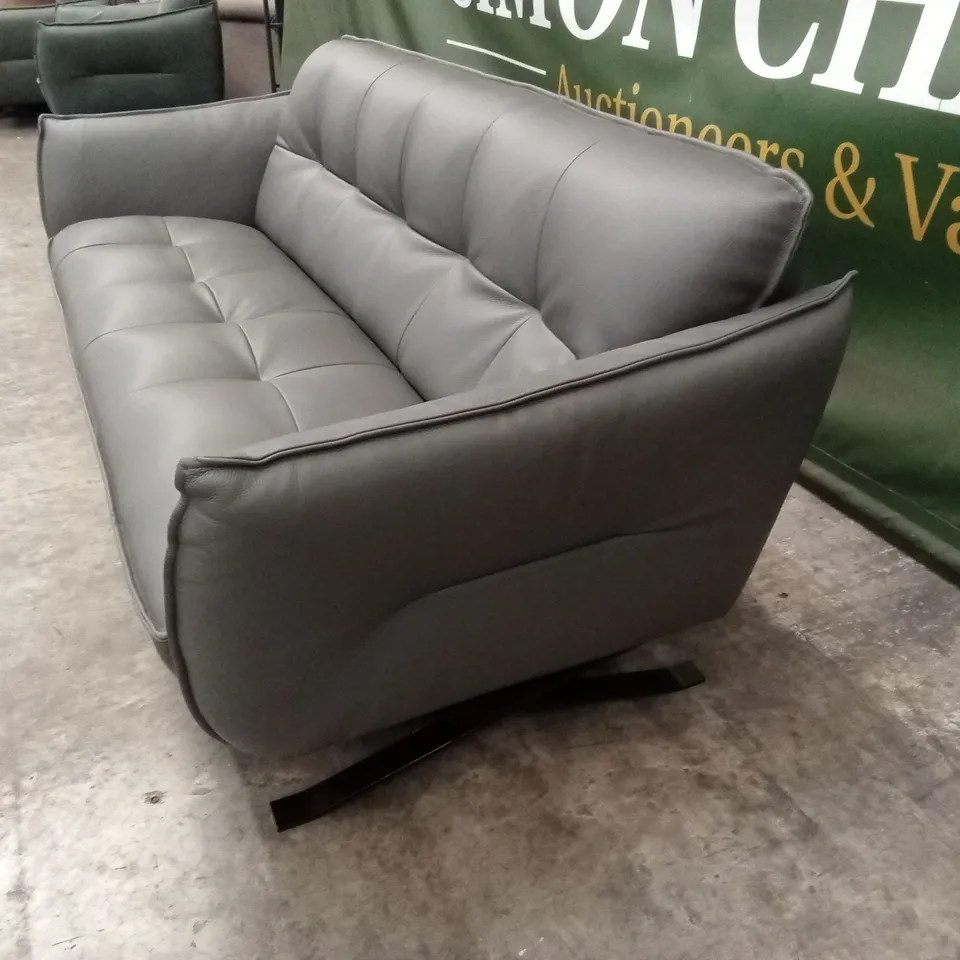 QUALITY DESIGNER ITALIAN MADE SEVILLE 3 SEATER LEATHER SOFA
