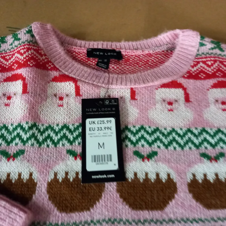 NEW LOOK FAIRISLE XMAS JUMPER - M