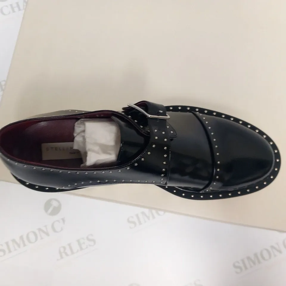 PAIR OF BOXED STELLA MCCARTNEY SCARPA DANA BLACK LADIES SHOES SIZE 39