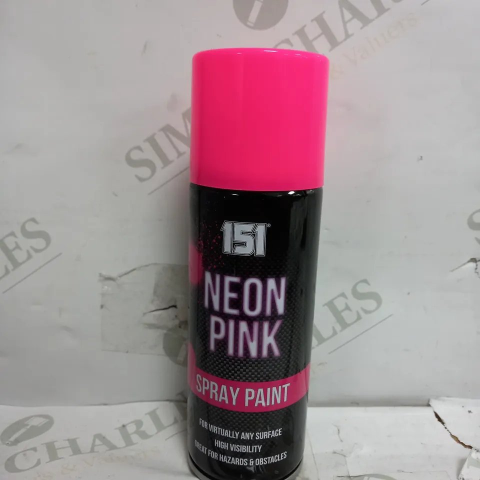 BOX OF 12 X 151 NEON PINK SPRAY PAINT 