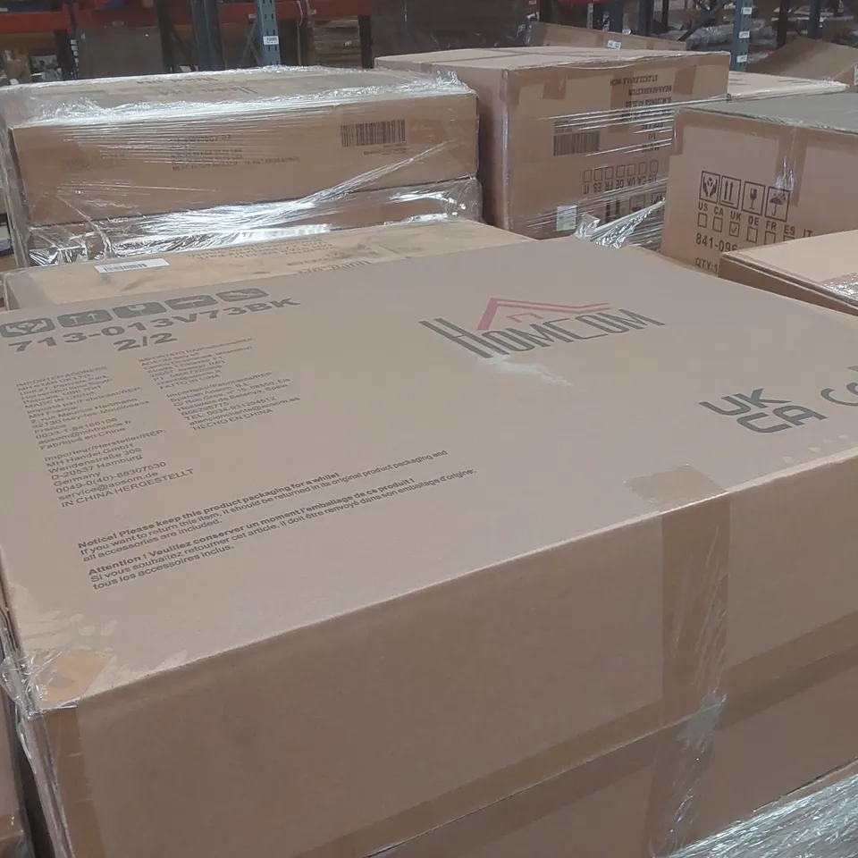 PALLET CONTAINING A VERY LARGE QUANTITY OF ASSORTED DESIGNER FURNITURE PARTS INCLUDING: GARDEN FURNITURE PARTS, RECLINER CHAIR PARTS ECT