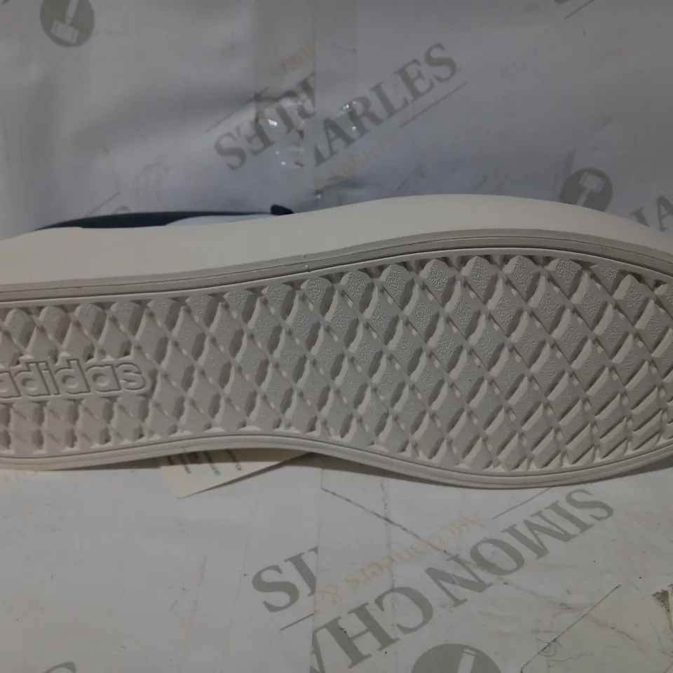 BOXED PAIR OF DESIGNER SHOES IN THE STYLE OF ADIDAS FUTUREVULC IN GREY UK SIZE 10.5