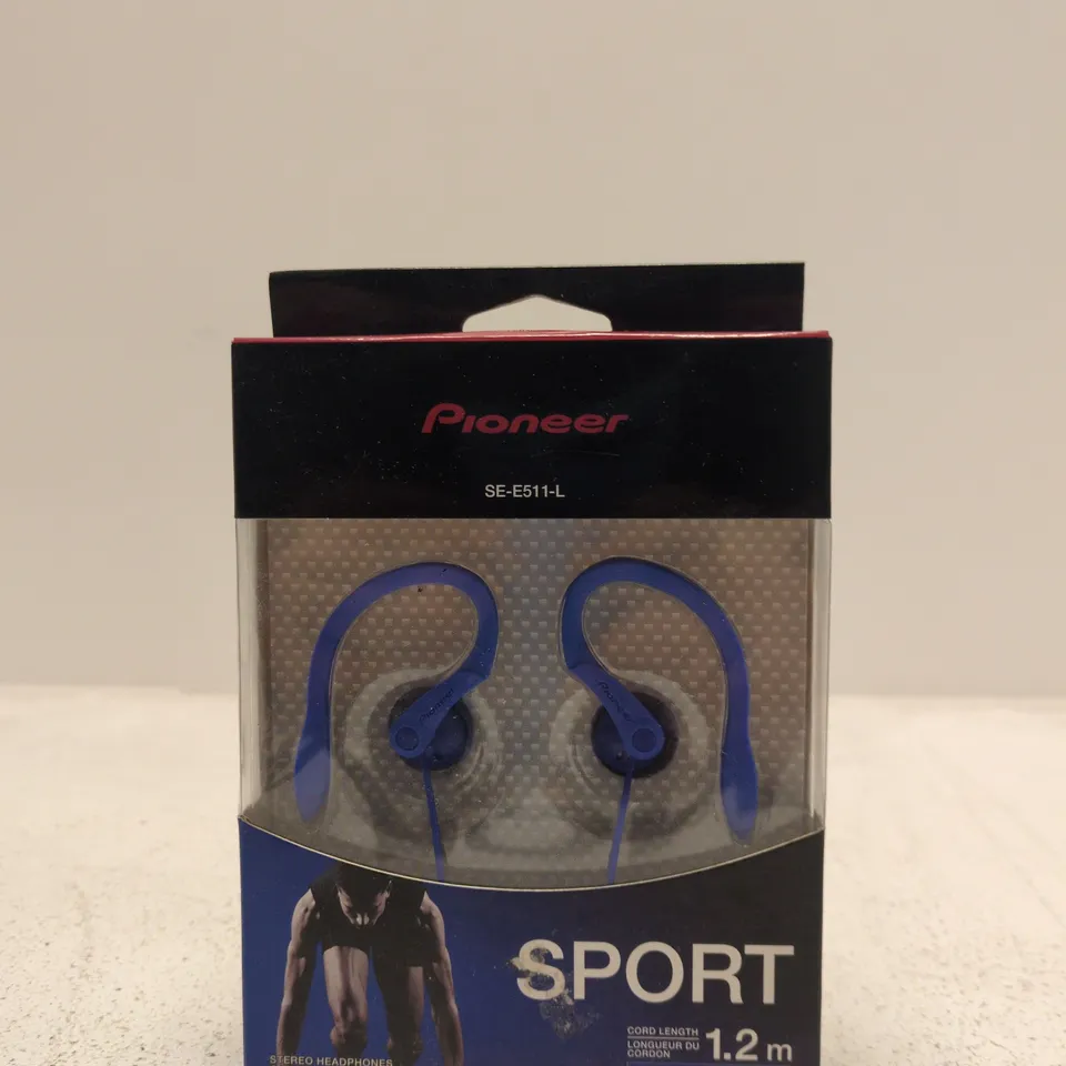 PIONEER SE-E511-L SPORT HEADPHONES – BLUE (1.2M CORD)