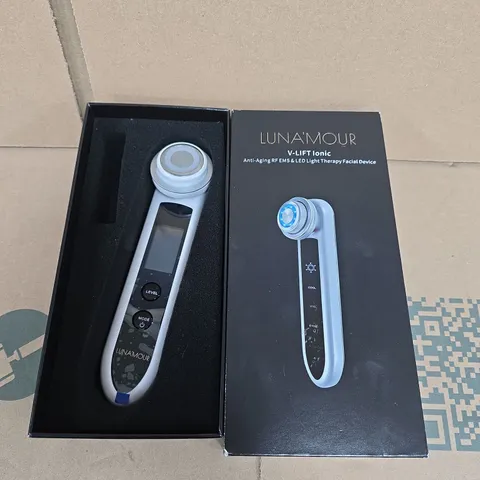 LUNAMOUR V-LIFT IONIC ANTI-AGING RF & LED FACIAL DEVICE – BOXED