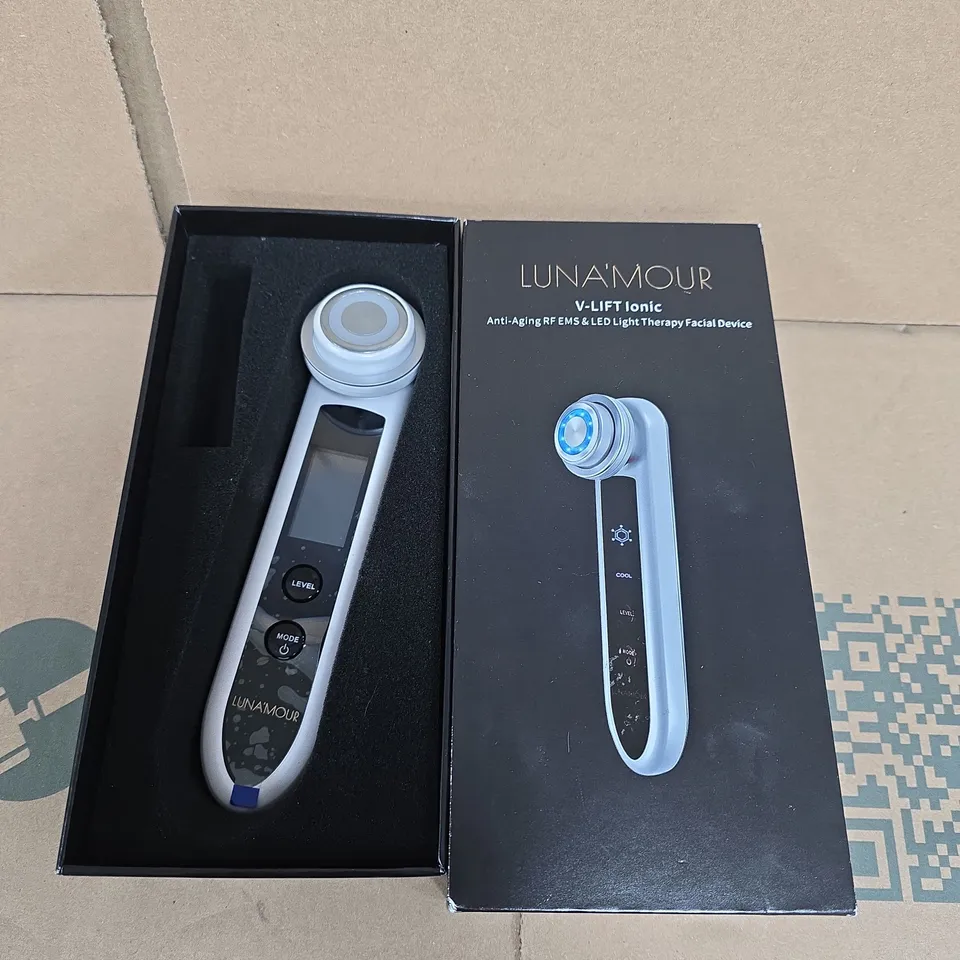 LUNAMOUR V-LIFT IONIC ANTI-AGING RF & LED FACIAL DEVICE – BOXED