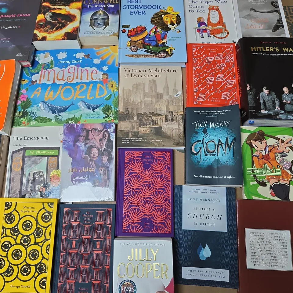 LARGE QUANTITY OF ASSORTED FICTION & NON-FICTION BOOKS TO INCLUDE WORKS FROM BENARD CORNWELL, COLLINS, DAVID COLE ETC - COLLECTION ONLY