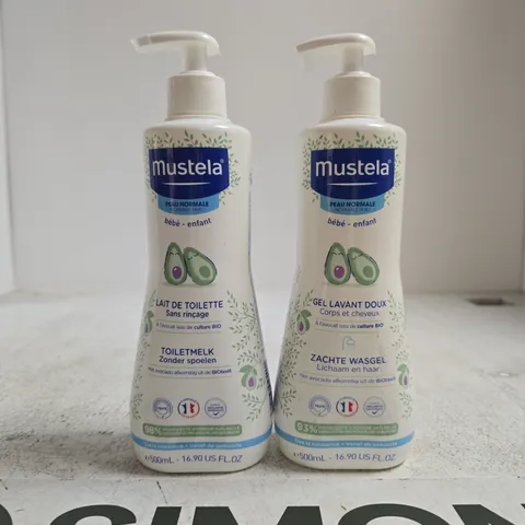 MUSTELA BABY LAIT DE TOILETTE & GEL LAVANT DOUX β 2 X 500ML