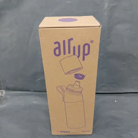 BOXED SEALED AIRUP DRINKS BOTTLE IN POPPY - 600ML 