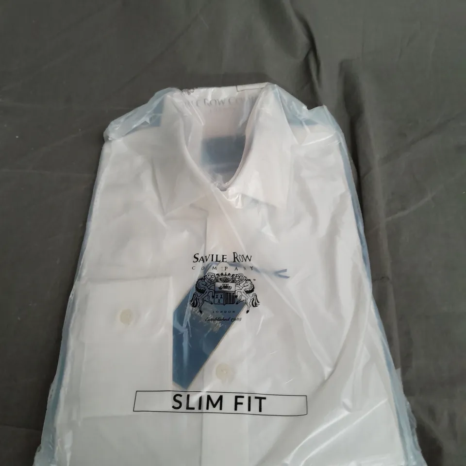 SAVILE ROW SLIM FIT SIZE 16 WHITE SHIRT 