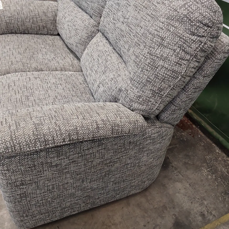 QUALITY BRITISH DESIGNER G PLAN CHADWICK TWO SEATER SOFA REMCO SLATE FABRIC 