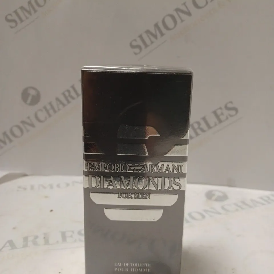 BOXED AND SEALED EMPORIO ARMANI DIAMONDS FOR MEN EAU DE TOILETTE SPRAY 75ML