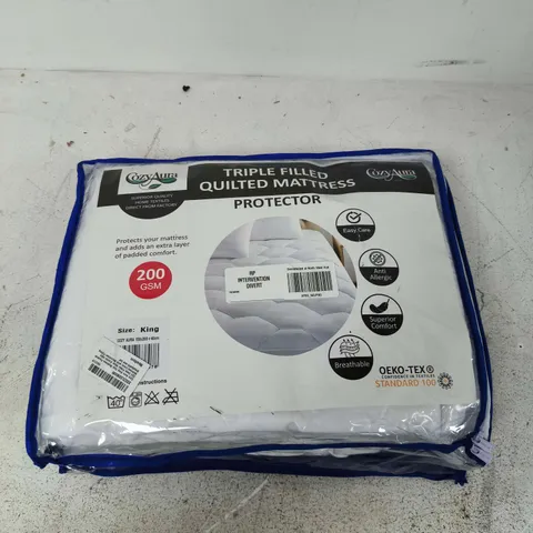 COZYAURA TRIPLE FILLED QUILTED MATTRESS PROTECTOR – KING SIZE