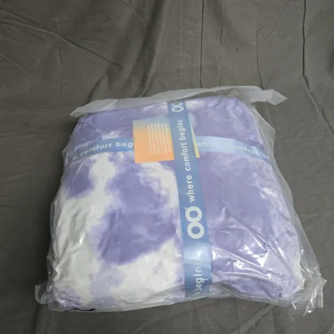 SEALED OODIE ADULT OVERSIZED HOODED BLANKET - TYE DYE PURPLE