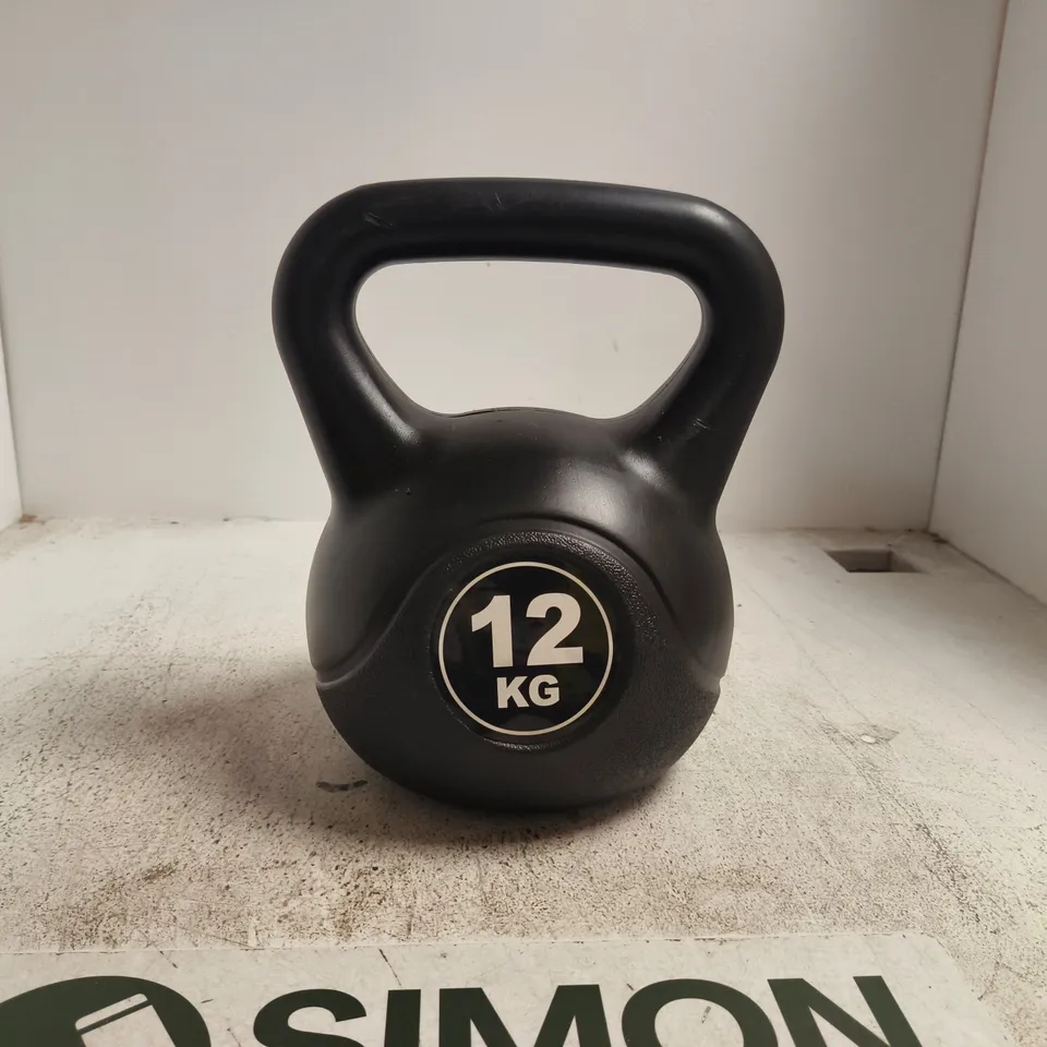 12KG BLACK KETTLEBELL