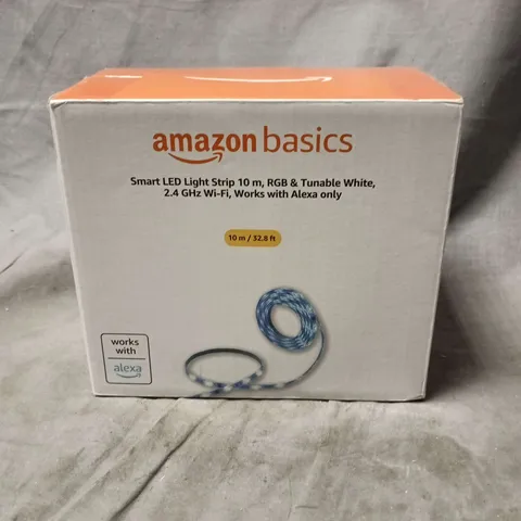 AMAZON BASICS SMART LED LIGHT STRIP 10 M – RGB & TUNABLE WHITE, WI‑FI (ALEXA COMPATIBLE)