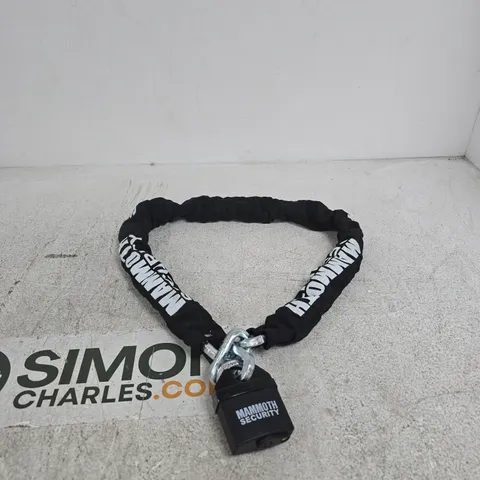 MAMMOTH SECURITY CHAIN WITH PADLOCK
