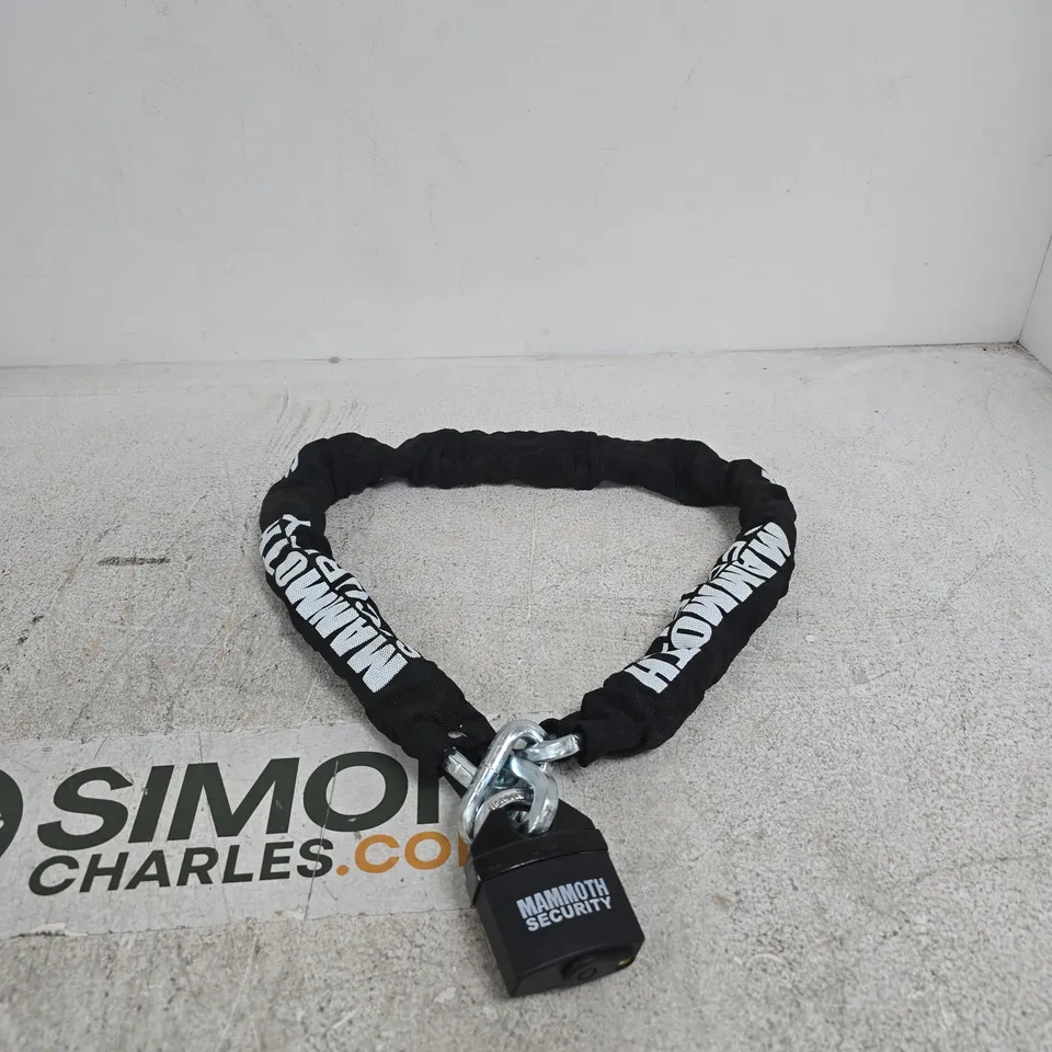 MAMMOTH SECURITY CHAIN WITH PADLOCK