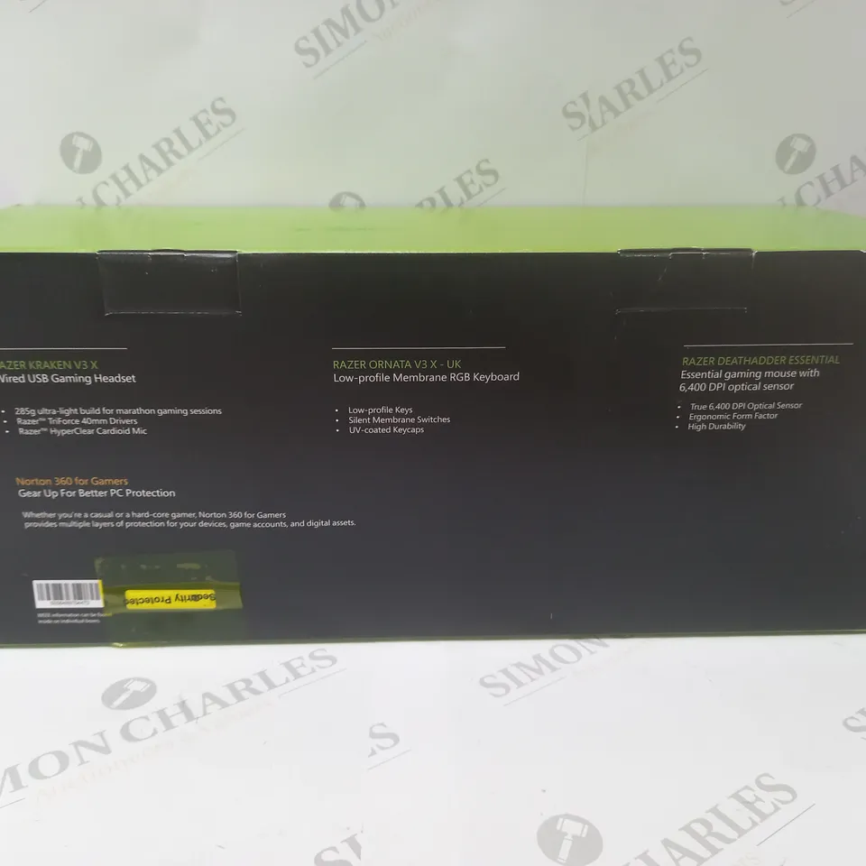 BRAND NEW BOXED RAZER GAMING BUNDLE 3 IN 1 TO INCLUDE - GAMING HEADSET, MEMBRANE RGB KEYBOARD AND ESSENTIAL GAMING MOUSE