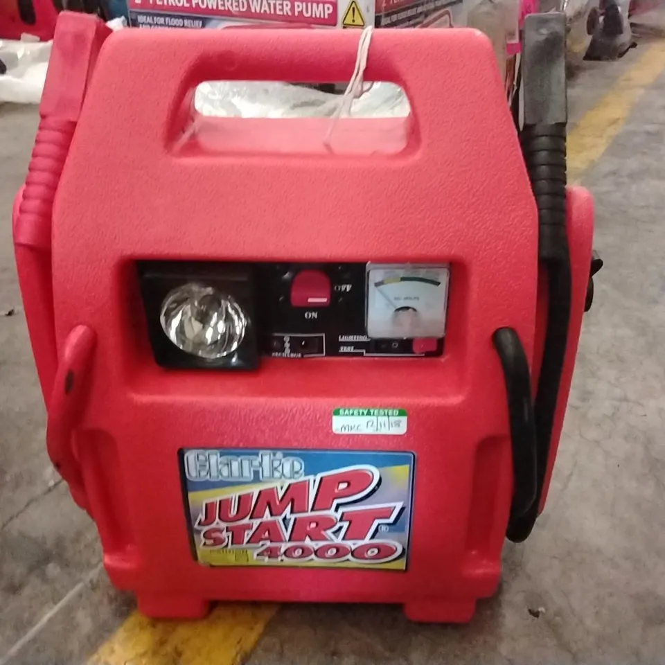 CAR JUMP STARTER BOOSTER PACK – JUMP START 4000 (RED PORTABLE)