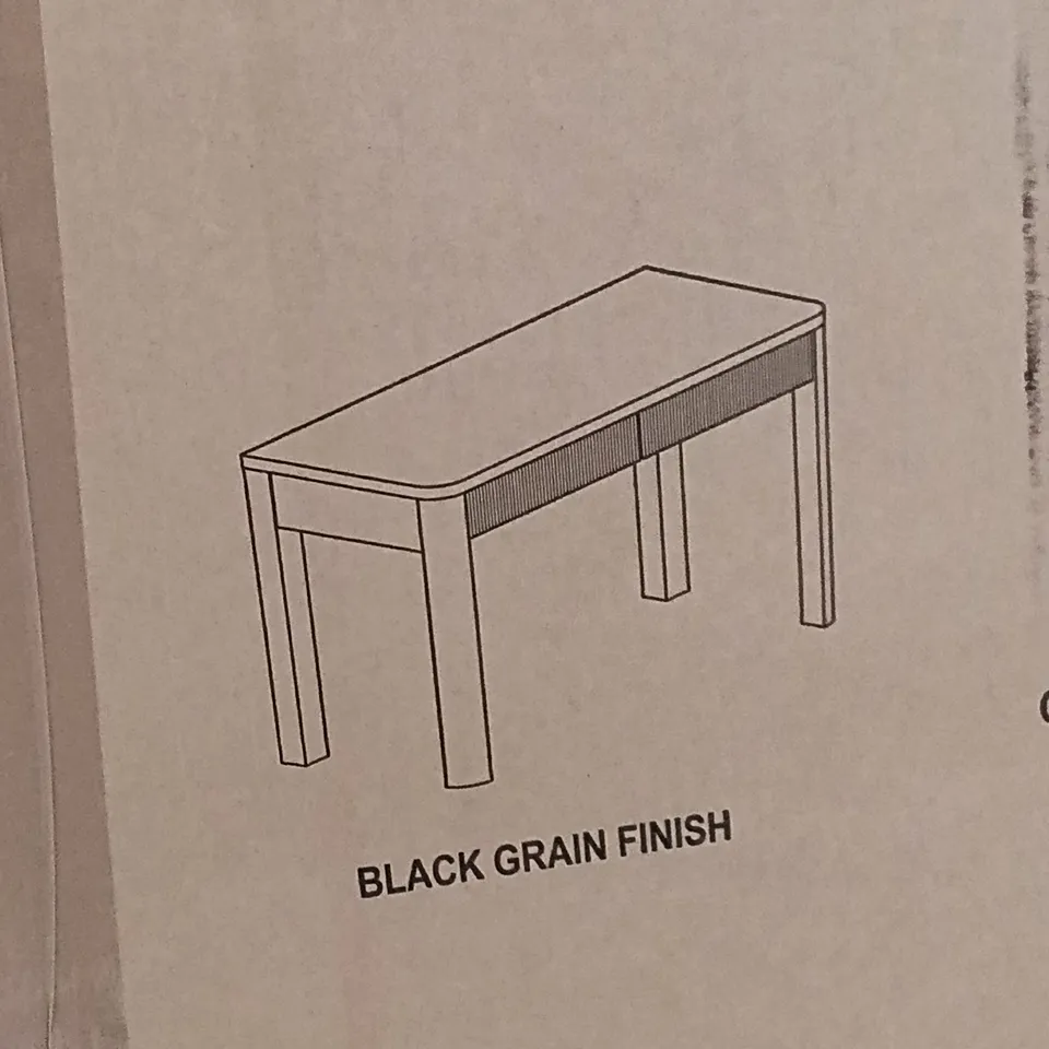 BOXED OFFICE DESK - BLACK GRAIN FINISH (1 BOX)
