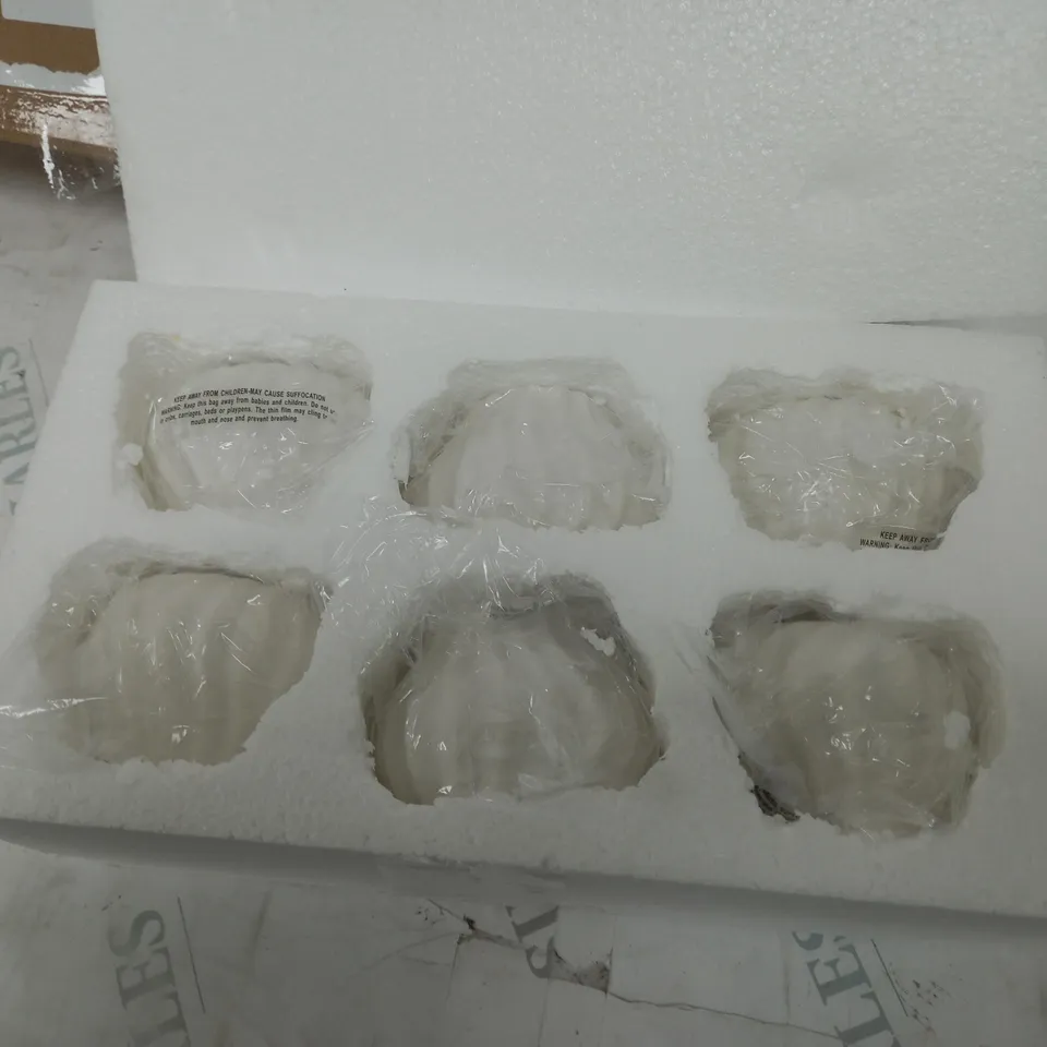 K BY KELLY HOPPEN SET OF 6 CANDLEHOLDERS WITH LED TEALIGHTS