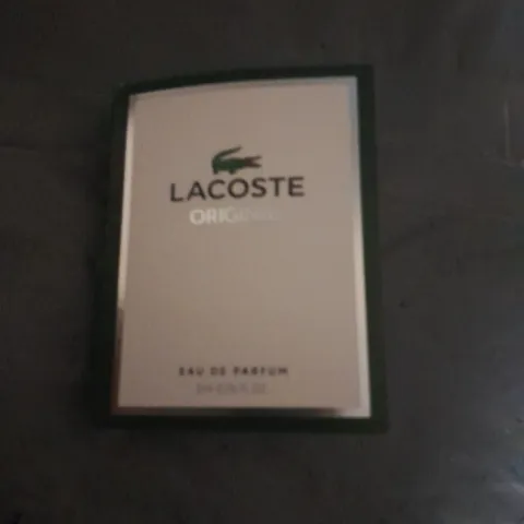 APPROXIMATELY 800 LACOSTE ORIGINAL EAU DE PARFUM 2ML SAMPLES