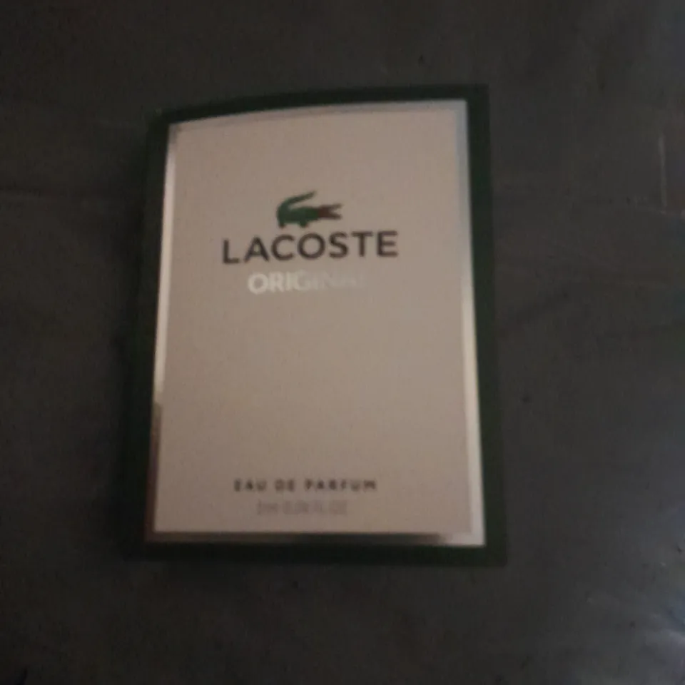 APPROXIMATELY 800 LACOSTE ORIGINAL EAU DE PARFUM 2ML SAMPLES