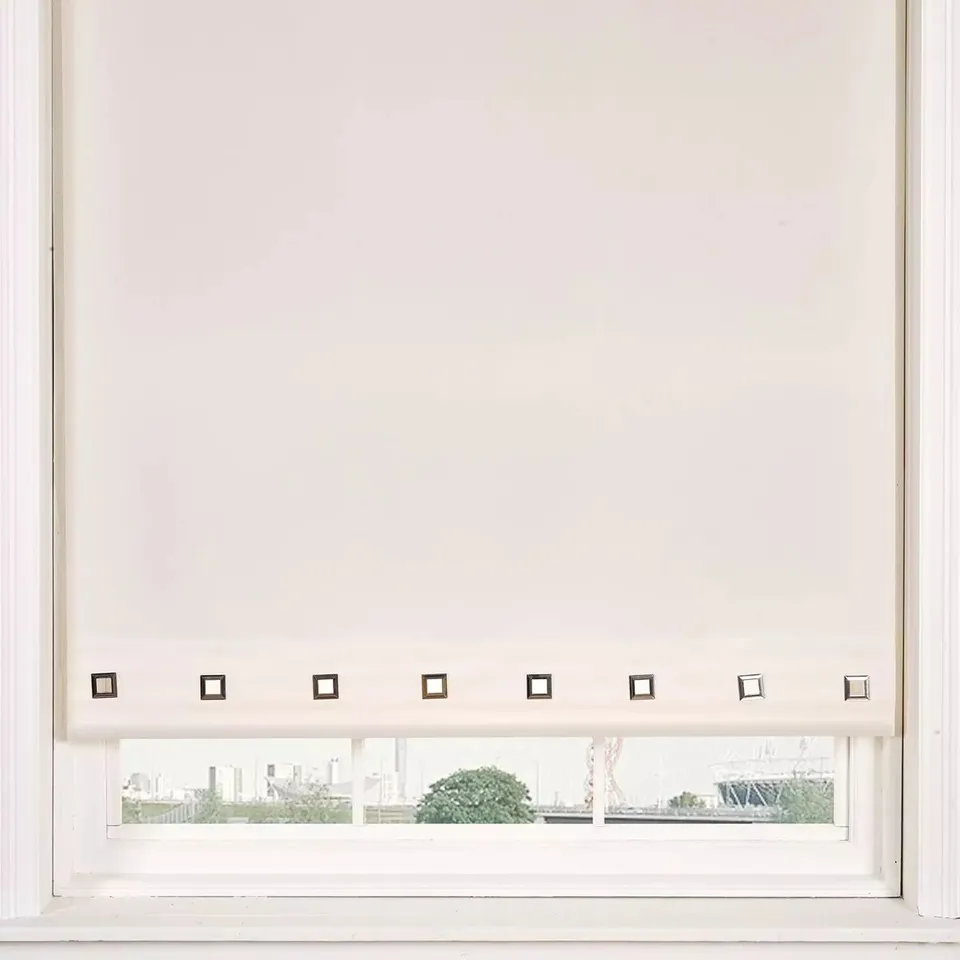 PLAIN SCALLOPED ROLLER BLIND CREAM - 120X160CM - COLLECTION ONLY 