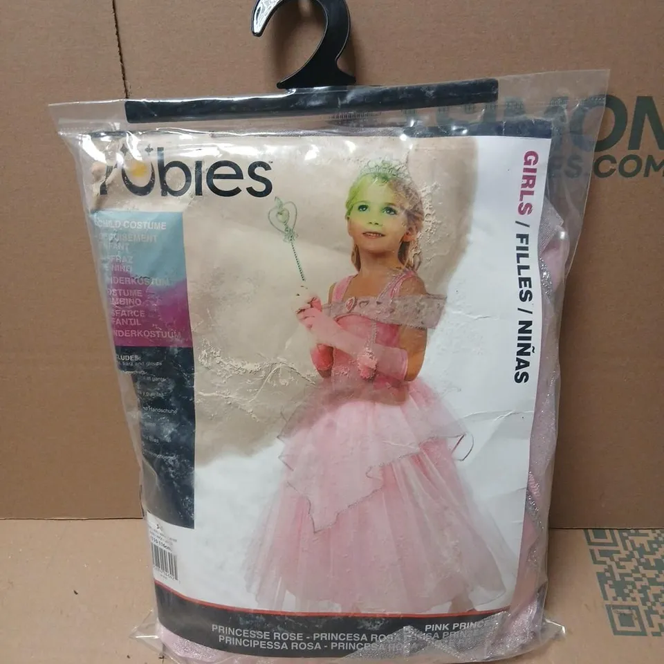 GIRLS PINK PRINCESS DRESS FANCY DRESS COSTUME, 5-6 YEARS (110-116 CM)