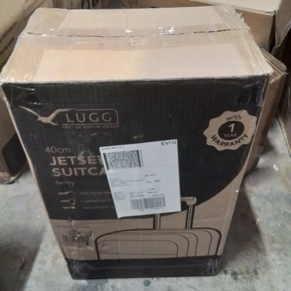BOXED LUGG 40CM JETSET SUITCASE IVORY 