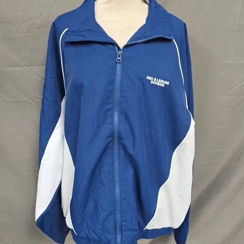 HOLLISTER ZIP THROUGH BLUE TRAING JACKET - XL
