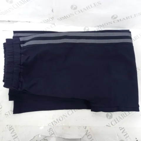 FRANK USHER STRETCH STRIPED TROUSERS NAVY L/XL