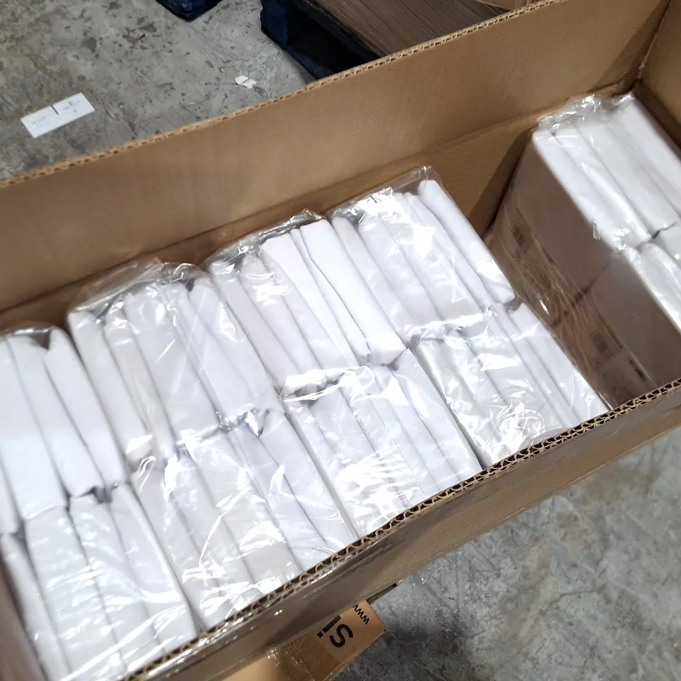 LOT OF 36 BRAND NEW COTTON RICH WHITE PILLOWCASE PAIRS
