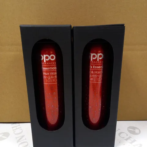 LOT OF 2 ZIPPO MENS ESSENTIAL BODY AND HAIR WASH