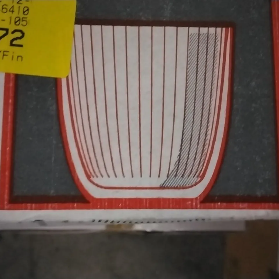 BOXED BORMIOLI ROCCO 290ML GLASS CUP SET