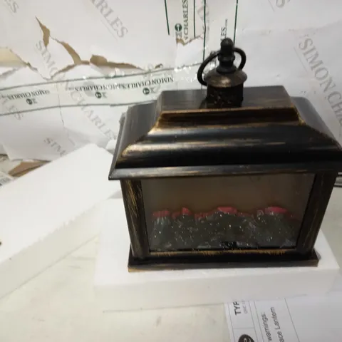 FESTIVE PRE-LIT DECORATIVE FIREPLACE