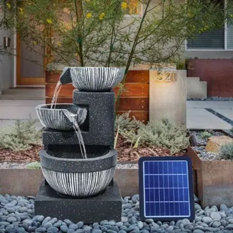 BOXED WEATHER RESISTANT FOUNTAIN WITH LIGHT (1 BOX)
