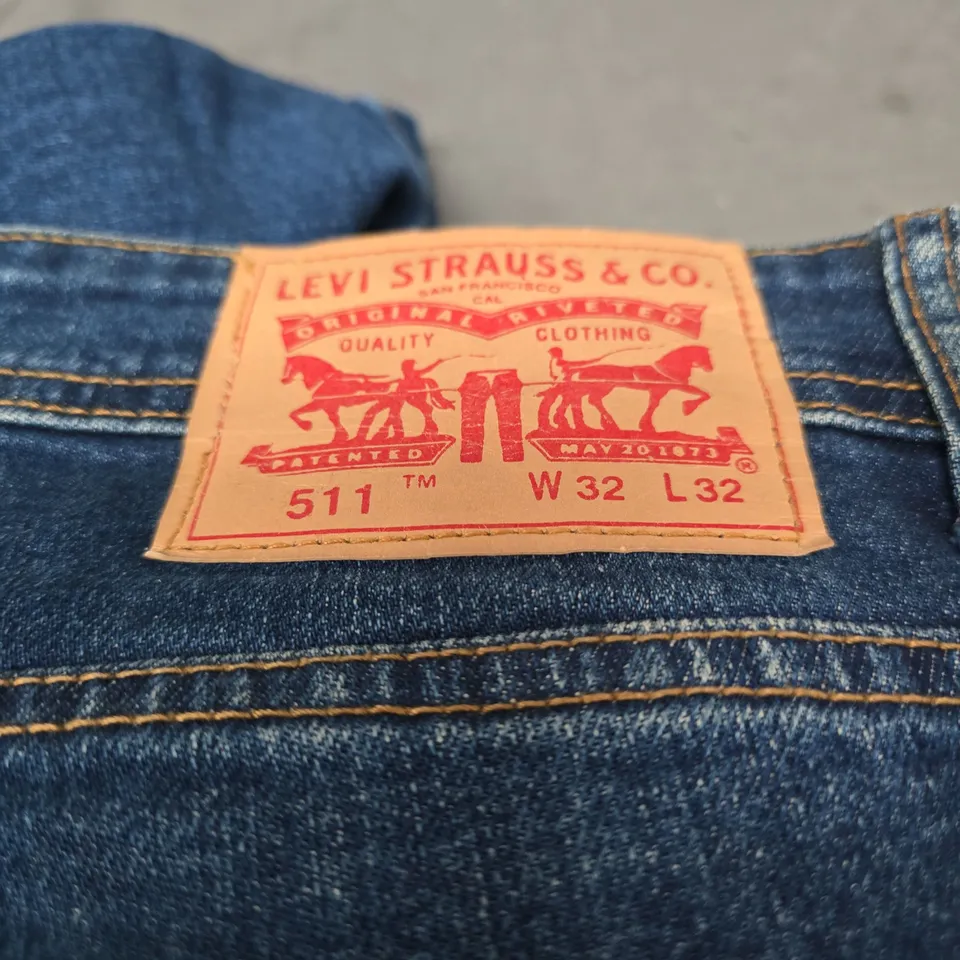 LEVI'S 511 SLIM FIT JEANS – MEN'S, UK 32X32 (W32 L32)