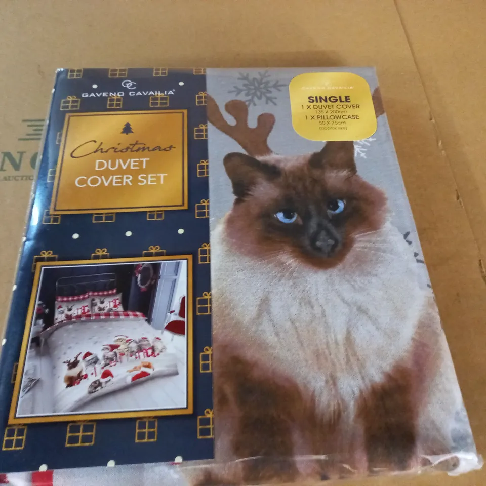 GAVEND CAVAILIA PURRCAT SINGLE DUVET SET