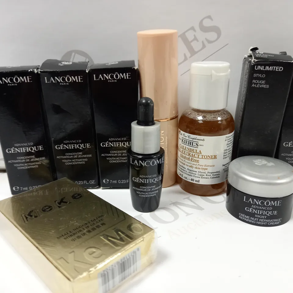 LOT OF APPROX 10 ITEMS TO INCLUDE NO.7 LASH AND BROW PERFECT, LANCOME GENIFIQUE YOUTH ACTIVATING CONCENTRATE AND LANCOME GENIFIQUE NIGHT CREAM