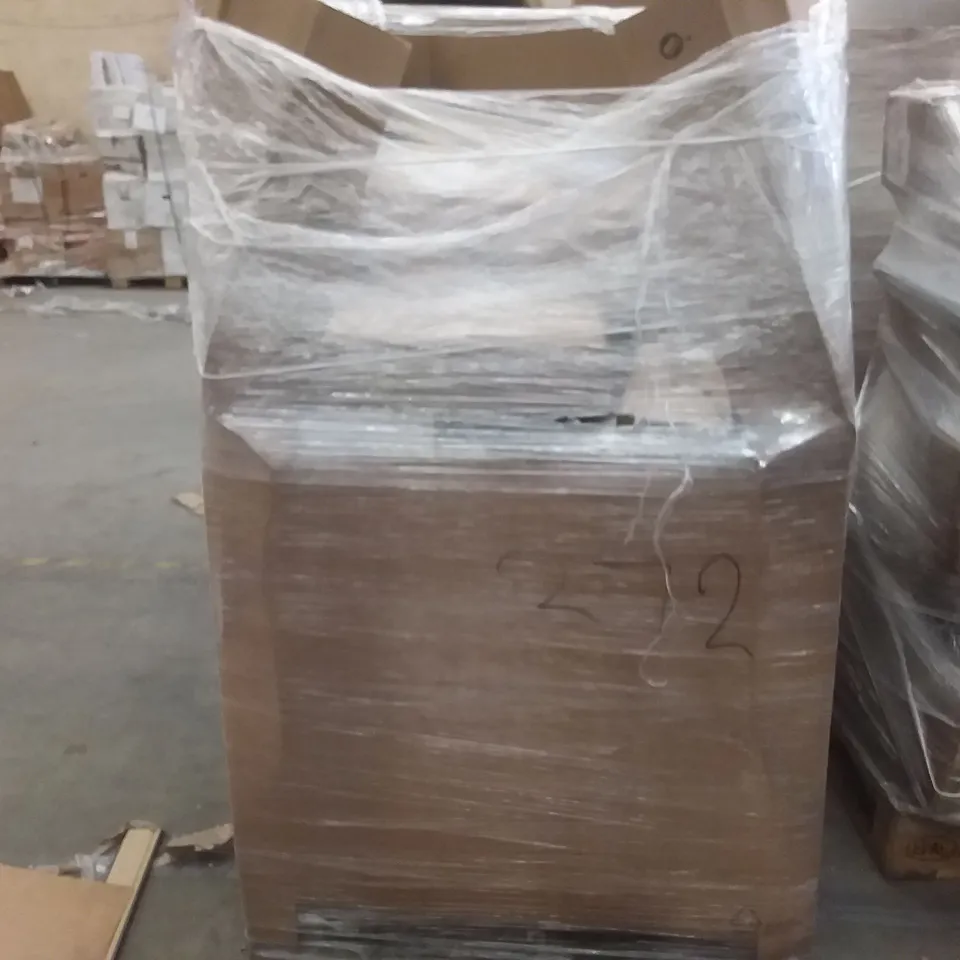PALLET OF ASSORTED ITEMS INCLUDING STOREMIC TOILET SEAT, BONMEDICO RISING CUSHION, DELL WIRED KEYBOARD, GETFIT KING SIZED PREMIUM AIR BED, NEEWER CAMERA SLIDER, FRANKBERG WINDOW 