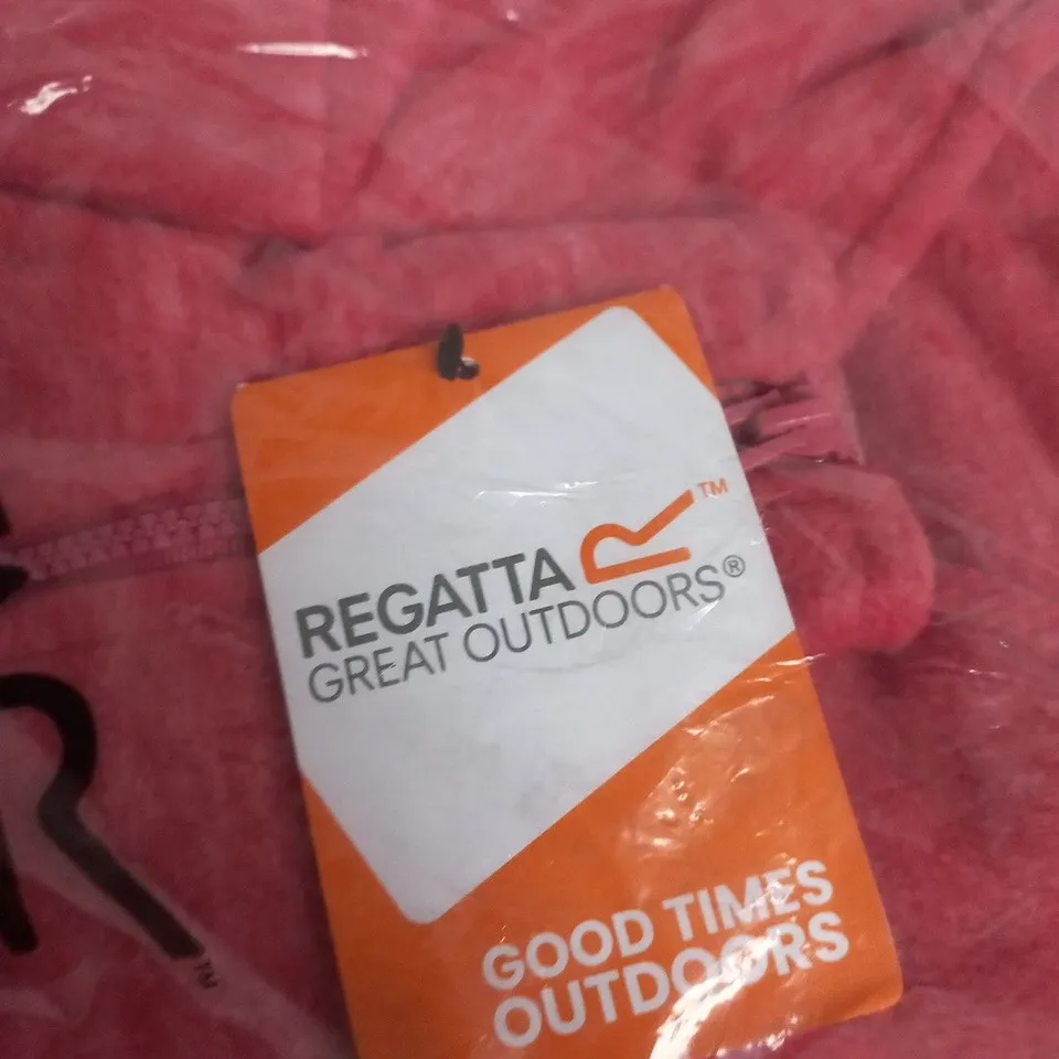 REGATTA GREAT OUTDOORS PINK FULL-ZIP FLEECE JACKET – UK 16 (SLATE ROSE)
