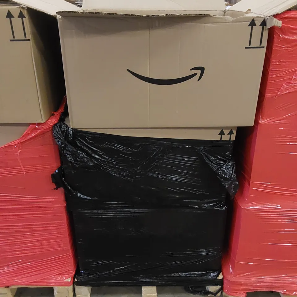 PALLET CONTAINING ASSORTED HOUSEHOLD PRODUCTS. INCLUDES TOYS, SHOES, HOME ITEMS ETC