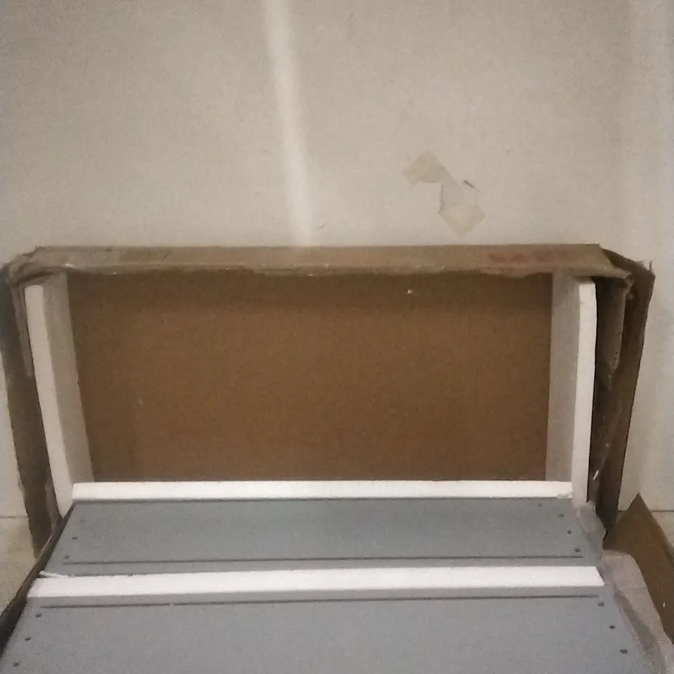 BOXED TAYLOR AND BROWN DOUBLE DOOR MIRRORED CABINET (GREY) 