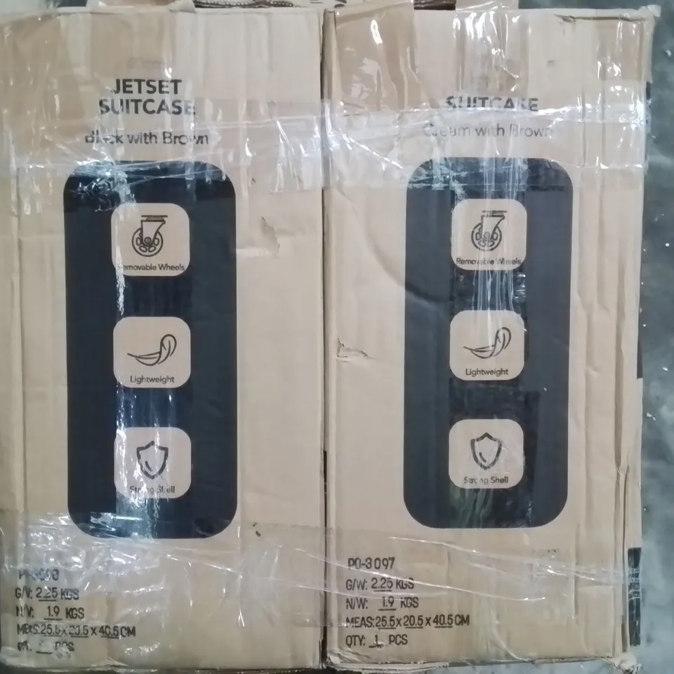 BOXED LUGG JETSET SUITCASE X2