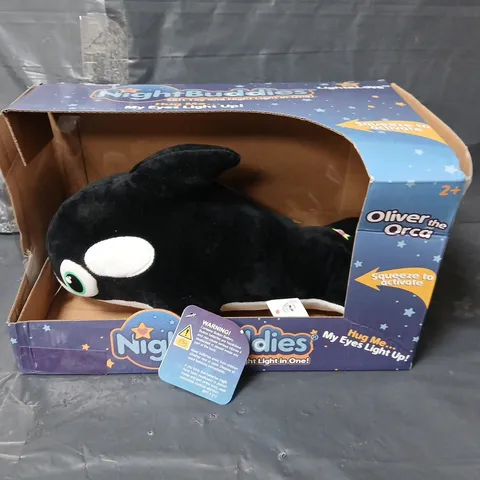 NIGHT BUDDIES 15" LIGHT UP PLUSH OLIVER THE ORCA