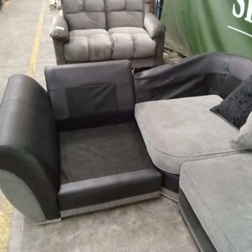 DESIGNER FABRIC  SCATTER-BACK CORNER SOFA 