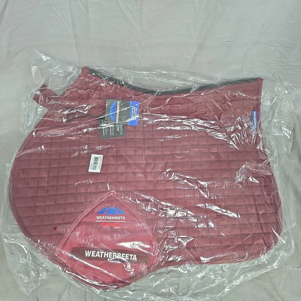WEATHERBEETA PRIME AIR-TEC JUMP SADDLE PAD BURGUNDY LARGE